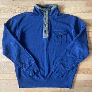 Ralph Lauren French Terry 1/4 Zip Mock Neck Sweater